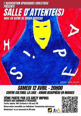 affiche association aphasique choletais 12 avril 2025 beaupréau